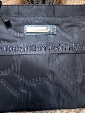 Calvin Klein Black Monogram Messenger Bag